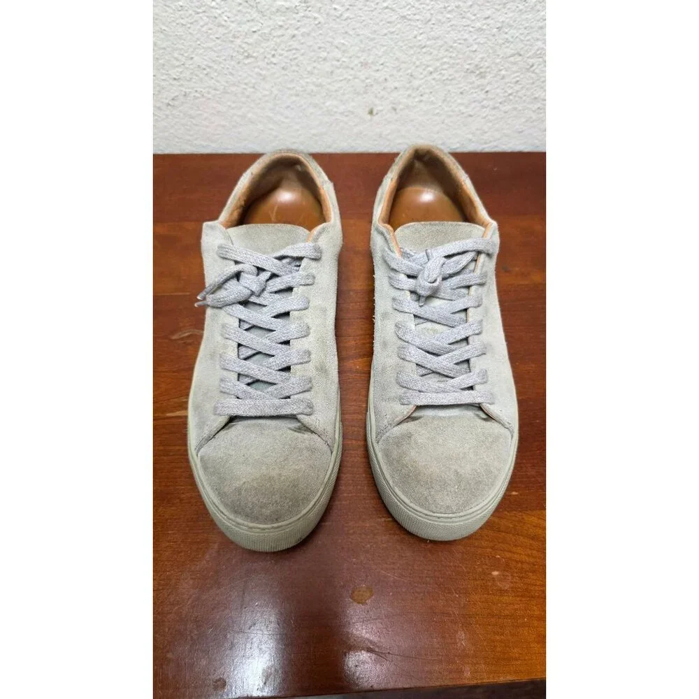 Selected/Femme Women's Suede Lace-Up Sneakers Beige Size 8‎